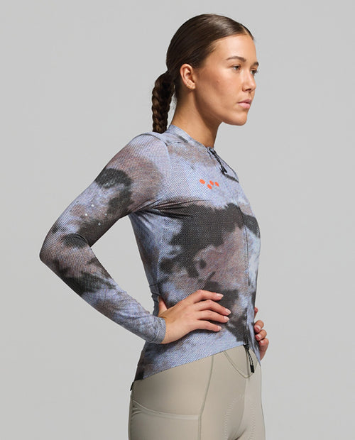 Pedla 薄長袖車衣 SuperSYSTEM LS Jersey Dark Purple 長袖 女款 灰