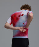 Pedla 車衣Race Division Training Jersey Grid Red 男款 白底紅染