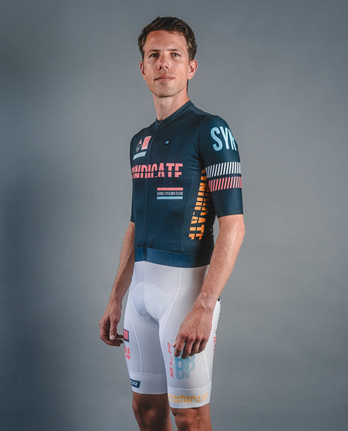 Biehler 車褲 Syndicate Race Team Bib Shorts White 男款 白