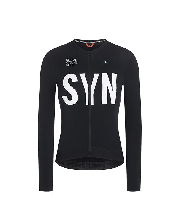 Biehler 長袖車衣Syndicate Training 2.0 LS Jersey Black 女款 黑