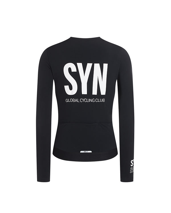 Biehler 長袖車衣Syndicate Training 2.0 LS Jersey Black 女款 黑