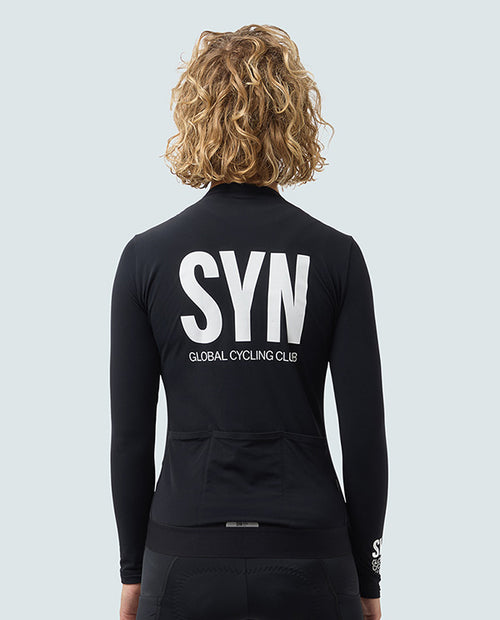 Biehler 長袖車衣Syndicate Training 2.0 LS Jersey Black 女款 黑