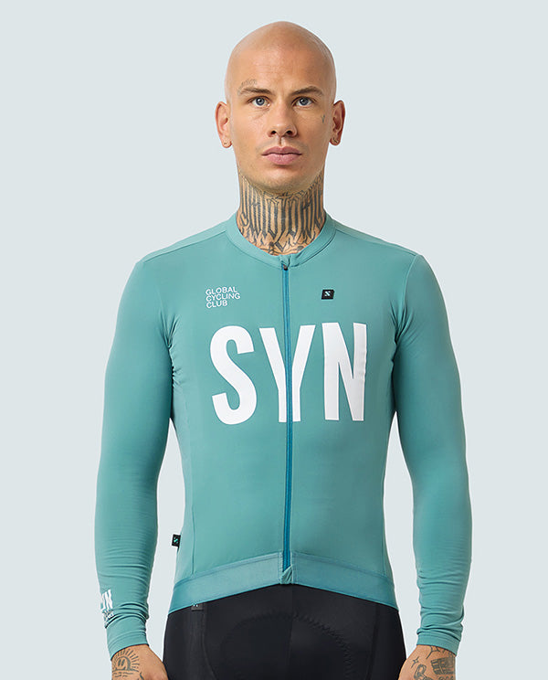 Biehler 長袖車衣Syndicate Training 2.0 LS Jersey Sea Green 男款 海洋綠