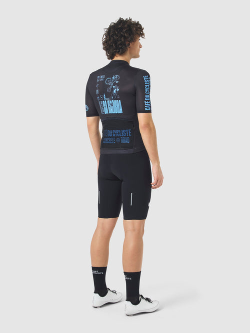 Café du Cycliste 車衣 Col. Sa Calobra Superlight Jersey 男款 黑亮藍