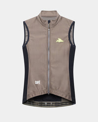 Café du Cycliste 背心 Sibille Softshell Gilet Oyster Grey 女款 棕