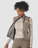 Café du Cycliste 背心 Sibille Softshell Gilet Oyster Grey 女款 棕