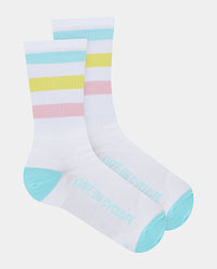 Café du Cycliste 車襪 Cycling Socks Skate Stripes Pastel 白底粉紋