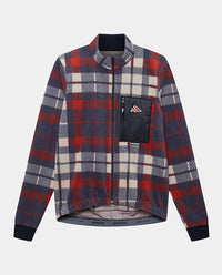 Café du Cycliste 車衣Solange Anthracite Clay長袖 男款 紅灰格