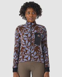 Café du Cycliste 車衣Solange Carob Verbena長袖 女款 櫟葉藍