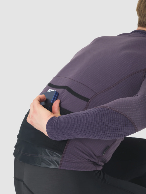 Café du Cycliste 車衣AUDAX Laure LS Jersey Purple Rain 長袖 男款 深紫