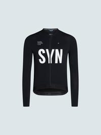 SYN 薄刷毛長袖車衣 Training LS Jersey 2.0 Black 男款 黑