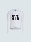 SYN 薄刷毛長袖車衣 Training LS Jersey 2.0 White 男款 白