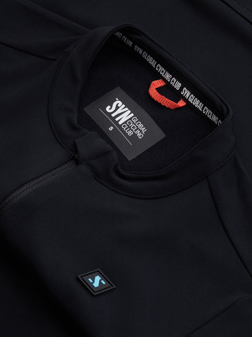 SYN 薄刷毛長袖車衣 Training LS Jersey 2.0 Black 女款 黑