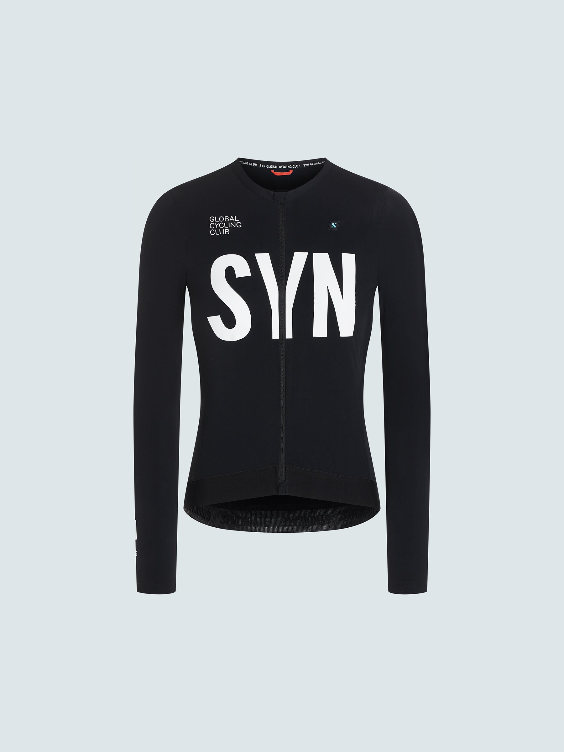 SYN 薄刷毛長袖車衣 Training LS Jersey 2.0 Black 女款 黑