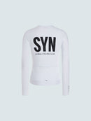 SYN 薄刷毛長袖車衣 Training LS Jersey 2.0 White 女款 白