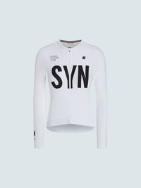 SYN 薄刷毛長袖車衣 Training LS Jersey 2.0 White 女款 白