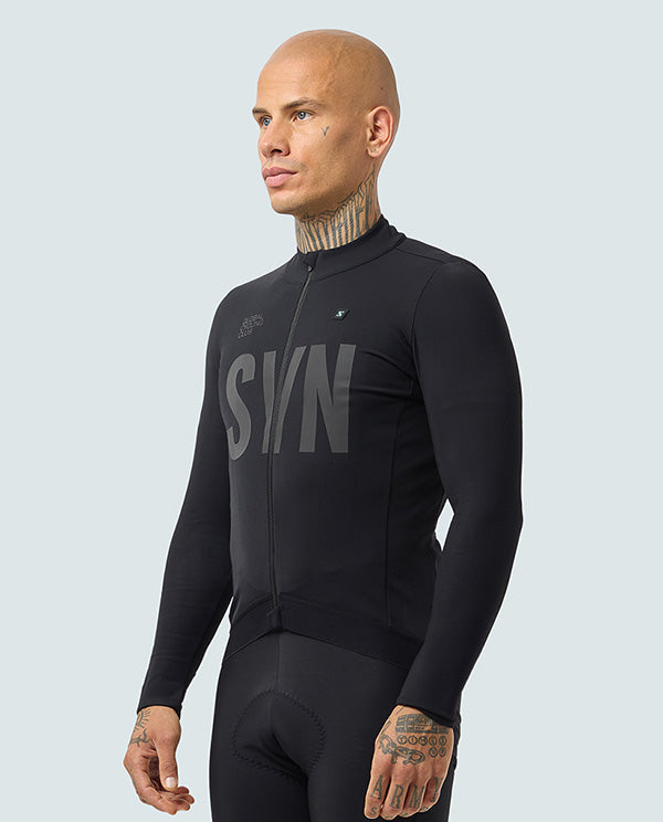 Biehler 車衣 Pro Thermal LS Jersey Black Reflective 保暖長袖 男款 黑