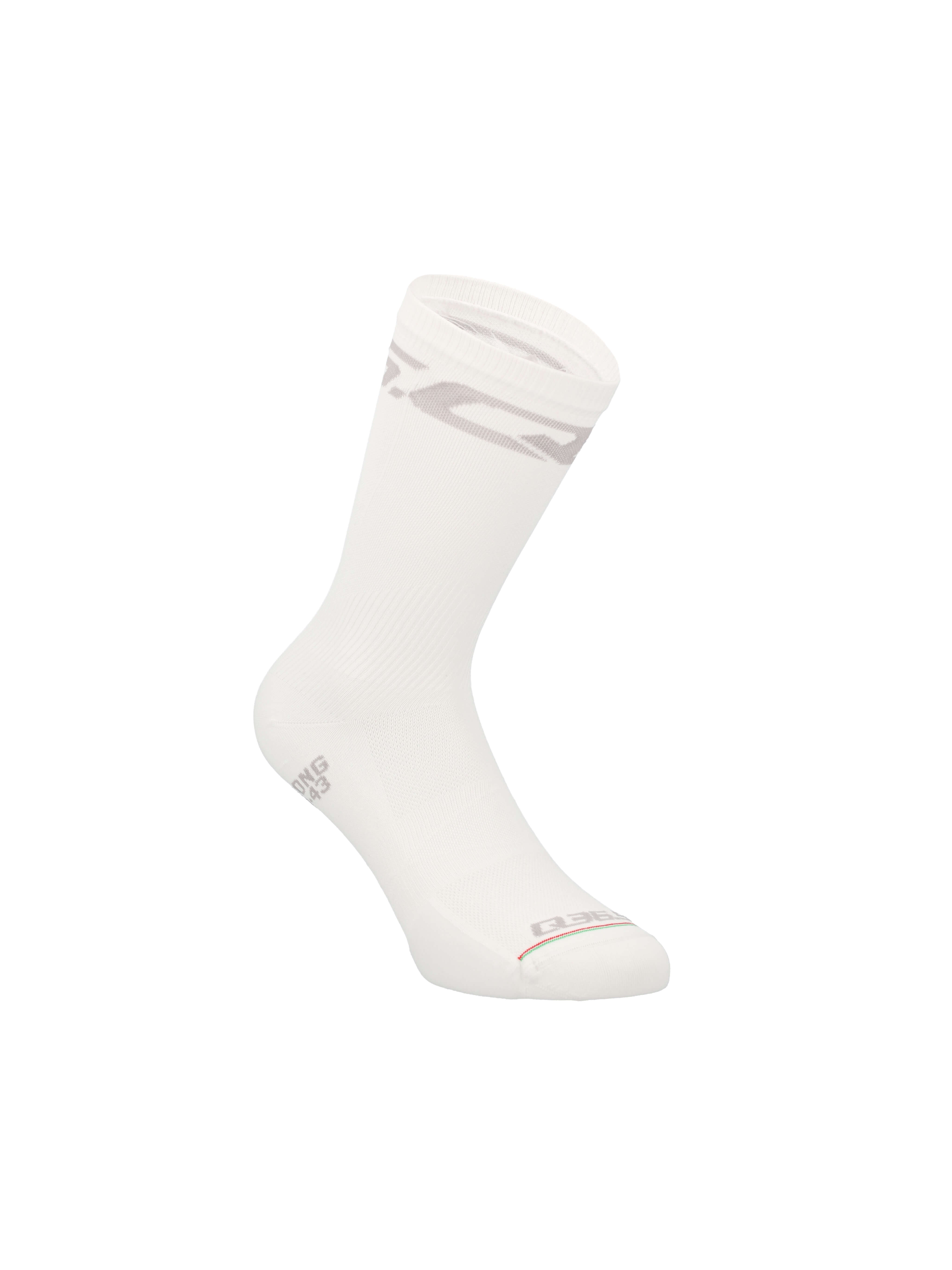 Q36.5 車襪Ultra Big Logo 19 Socks IceGrey 白底灰色