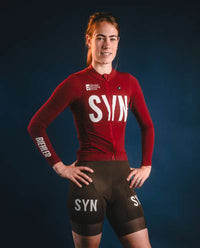 Biehler 長袖車衣Syndicate Training LS Jersey Crimson 女款 緋紅