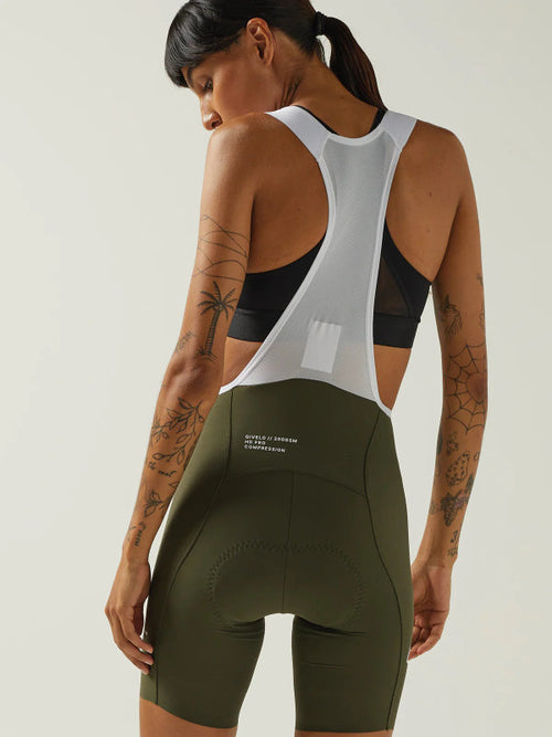 Givelo 車褲HD PRO Bib Shorts Olive 女款 橄欖綠