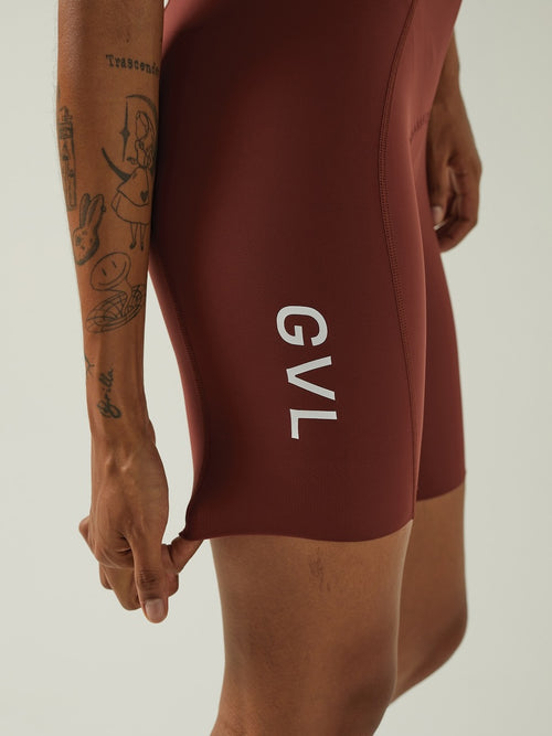 Givelo 車褲Lacefly Bib Shorts Terracotta 女款 大地紅