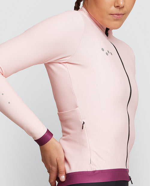 Pedla 薄長袖車衣 BOLD Classic LS Jersey Putty 女款 粉