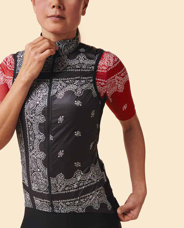 Café du Cycliste 工坊背心 Savana Windproof Atelier Gilet Black 女款 黑