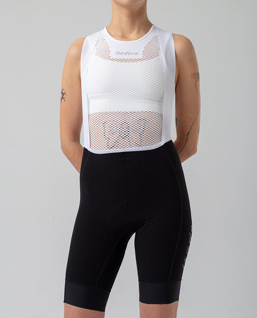 Isadore 車褲 Echelon Aero Bib Shorts Black White 女款 黑