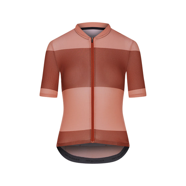 Café du Cycliste 涼感車衣 Angeline Ultralight Jersey Sequoia Treeacotta 短袖 女 磚紅