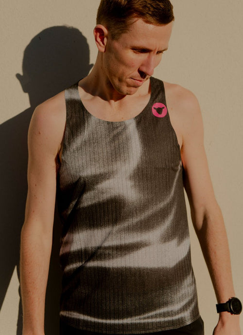 Black Sheep 運動衣 FlyMesh Singlet - Chrome Tide 跑衣背心 男款 黑白