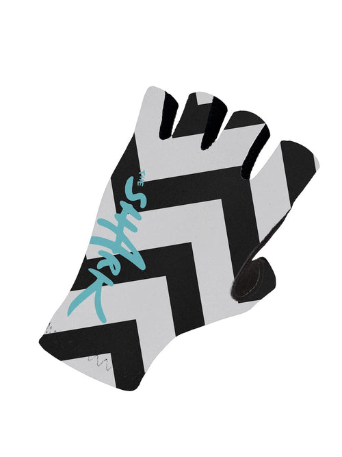 Q36.5 手套Nibali Shark Summer Gloves 黑白鋸齒