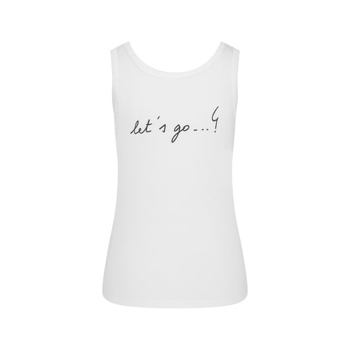 Café du Cycliste 背心 Eliott Tank Top 女款 白 - agnès b. 聯名