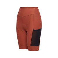 Café du Cycliste 平口無吊帶車褲 Elsa Short with pad Sequoia 女款 磚紅