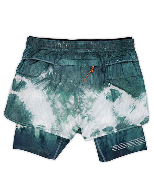 FLIPPOS 跑褲 FAITH TRAIL SHORTS 5”Tie-Dyed AERO® 灰綠