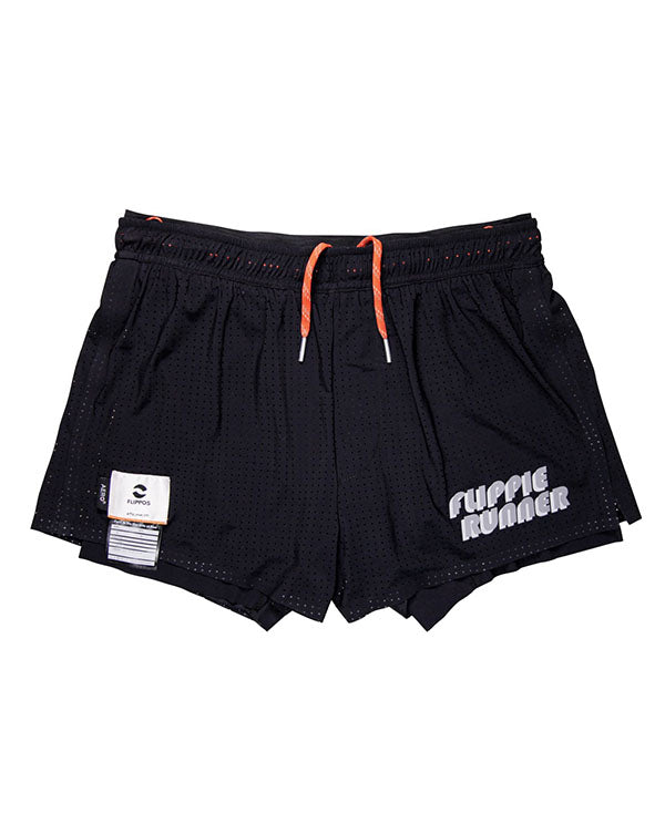 FLIPPOS 跑褲 FLIPPIE’S SHORTS 3”AERO® 黑