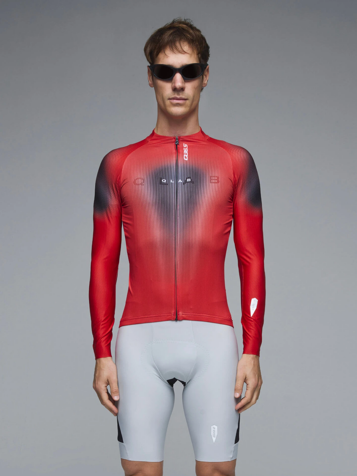Q36.5 薄長袖車衣Gregarius Hybrid Light QLAB LS Jersey Lava Red 男款 紅