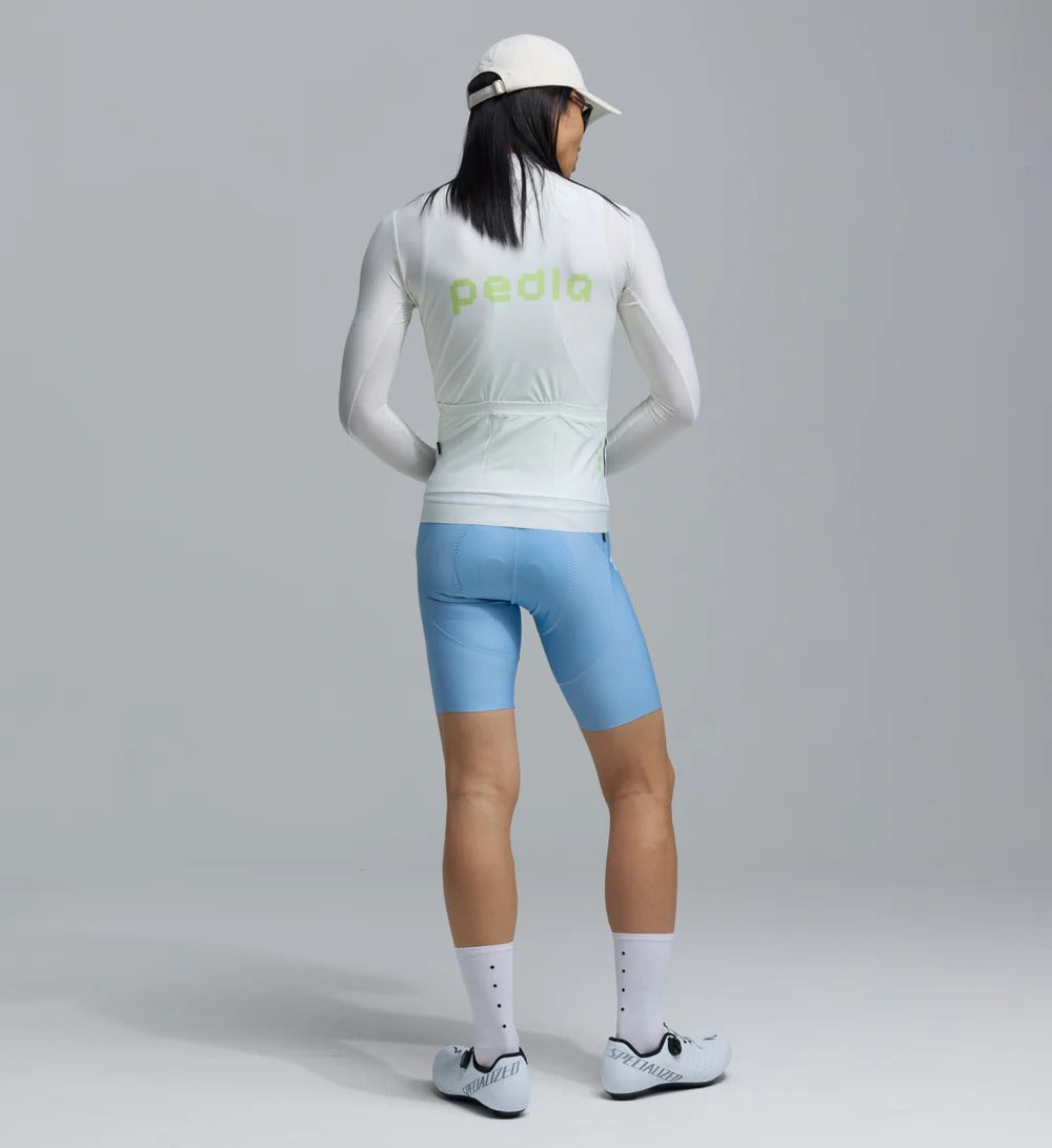 Pedla 薄長袖車衣 Dots Classic LS Jersey Porcelain Glow 男款 瓷白