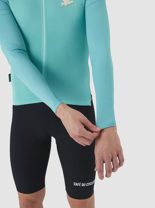 Café du Cycliste 車衣 Roxane LS Jersey Riviera Blue 長袖 男款 蔚藍