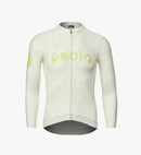 Pedla 薄長袖車衣 Dots Classic LS Jersey Porcelain Glow 男款 瓷白