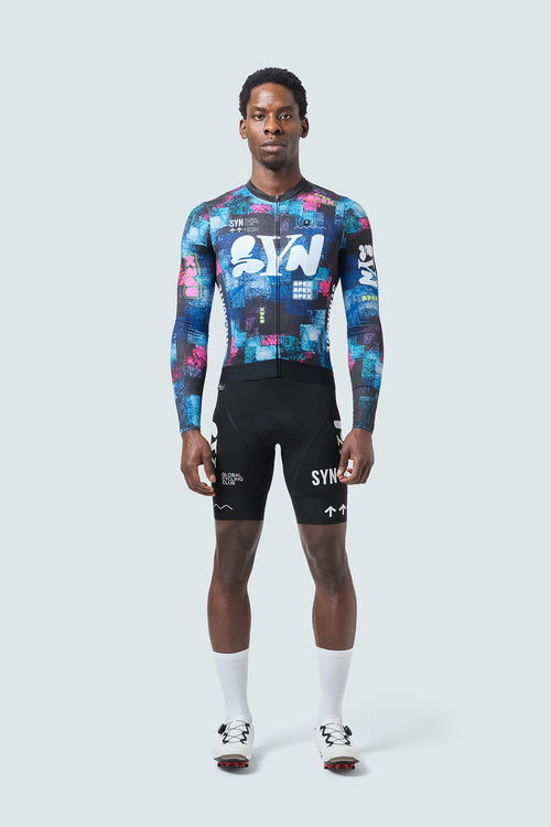 SYN 薄長袖車衣 Pro Team Apex LS Jersey Arcade 男款 電競藍