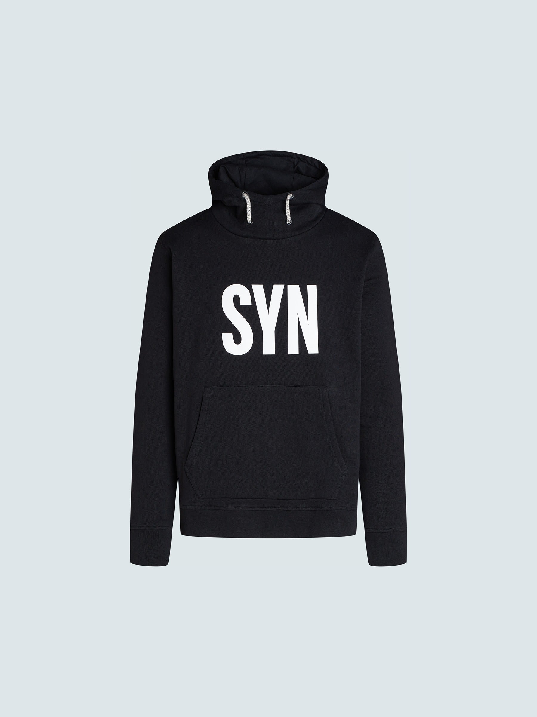 SYN 連帽長T Unisez Heavy Cotton Hoodie Black 男女共版 黑