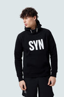 SYN 連帽長T Unisez Heavy Cotton Hoodie Black 男女共版 黑
