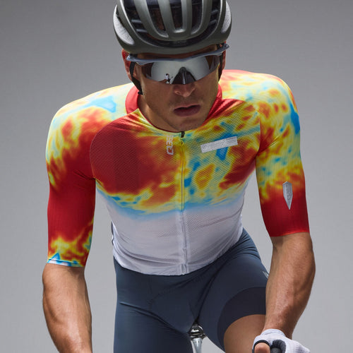 Q36.5 車衣 Gregarius Clima Weathermap Jersey White 男款 白