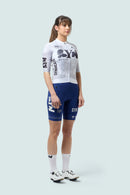 SYN 車衣 Pro Team Jersey White 女款 塊狀刷灰白