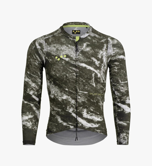 Pedla 薄長袖車衣 ON_OFF Grid SuperSYSTEM LS Jersey Basalt 男款 灰石紋