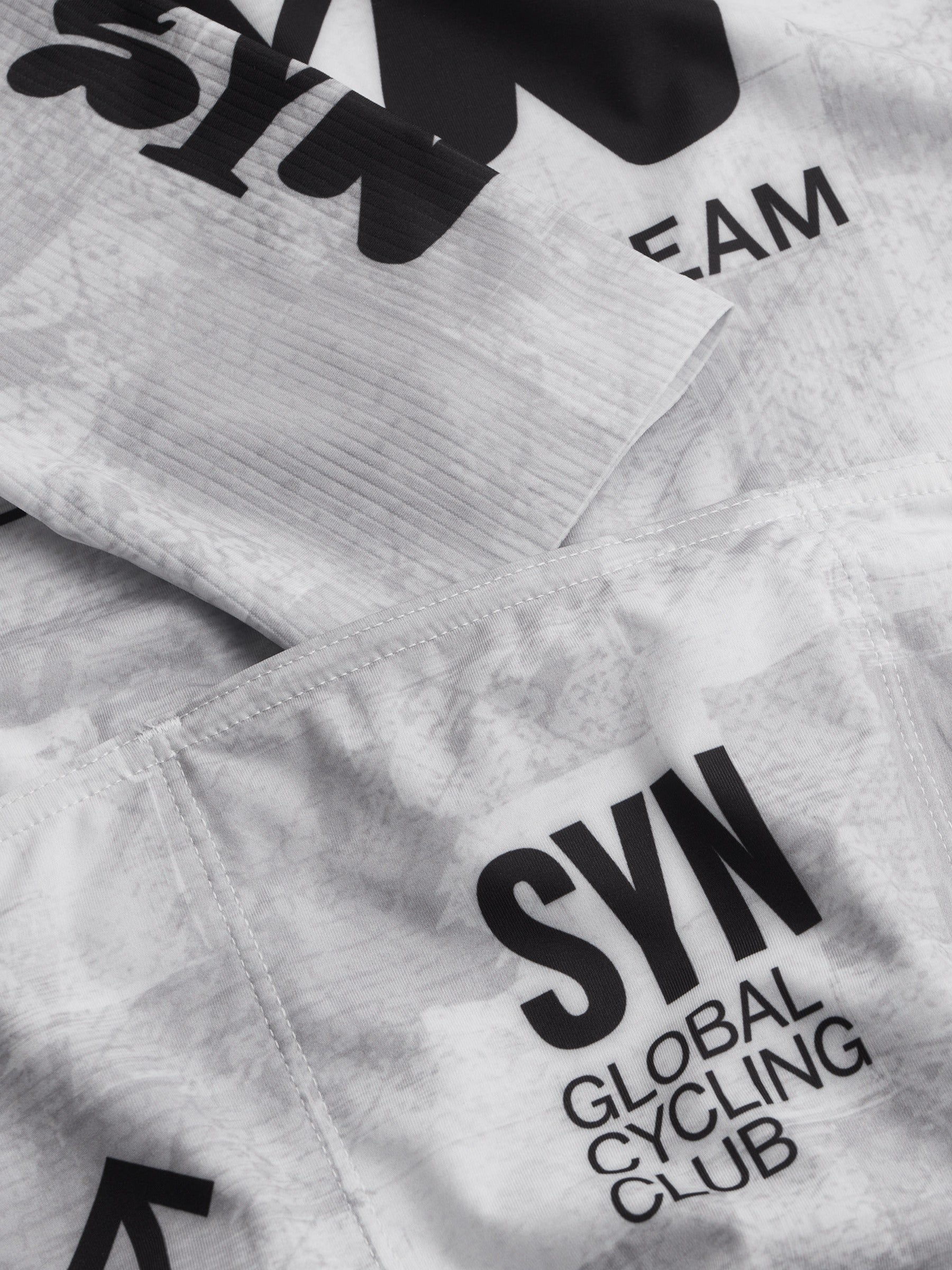 SYN 車衣 Pro Team Jersey White 女款 塊狀刷灰白