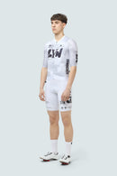 SYN 車衣 Pro Team Jersey White 男款 塊狀刷灰白