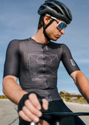 Q36.5 車衣Vitruvian Short Sleeve Jersey Anthracite 男款 鐵灰