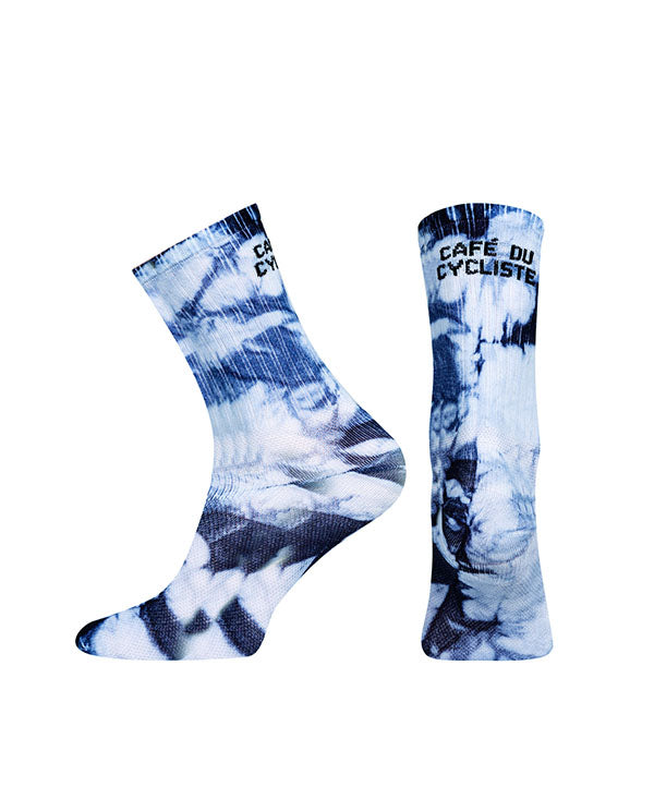 Café du Cycliste 車襪Socks Tie Dye Blue - 藍染