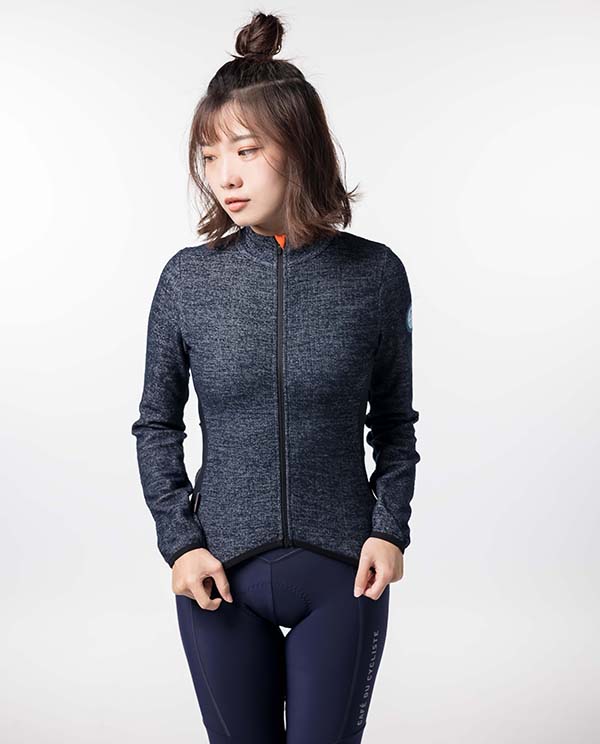 Café du Cycliste 車衣Marguerite Navy長 女-藍